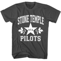 Stone temple pilots mens tshirt no 4 athletic varsity charcoal stp529 smk thumb200