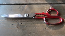 Vintage Kulfi-Kut Red Handle Scissors Needs to be tightened - £9.48 GBP