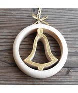 Wooden Golden Bell DecorationWall Window Decoration Ornament - $46.06 CAD