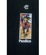 Maryland Jockey Club Pimlico Baltimore Black T Shirt XL Abstract Jockey Horse - $14.80