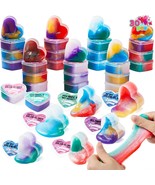 30 Valentines Day Galaxy Slime Hearts for Kids Valentine Classroom Excha... - £31.56 GBP