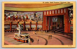 Postcard Cincinnati OH Ohio Union Terminal Lobby Interior Mosaic Tile Vintage - £5.83 GBP