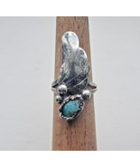 NATIVE AMERICAN 925 STERLING SILVER TURQUOISE RING SIZE - $1,268.71 MXN