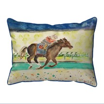 Betsy Drake Derby Winner Horse Extra Large 20 X 24 Indoor Outdoor Pillow - £55.38 GBP