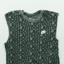 THE NIKE TEE JUST DO IT All Over Print Cut Off T SHIRT Mens Size S Black... - £7.47 GBP