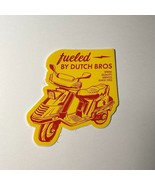 Dutch Bros Sticker July 2020 Fueled by Dutch Bros Scooter Yellow Decal - £3.85 GBP