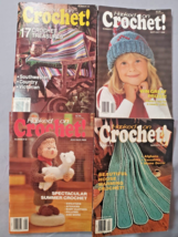 Hooked On Crochet Pattern Magazines Lot of 4 Vintage 80s/90s - £9.35 GBP