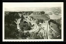 Vintage Postcard RPPC Real Photo X128 Rowena Loops Columbia River Highway Oregon - £11.14 GBP