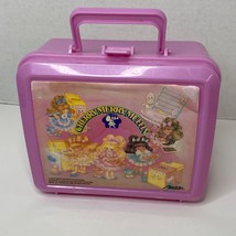 Vintage Pink Plastic Cherry Merry Muffin Alladin Lunchbox NO Thermos 1988 - £11.17 GBP