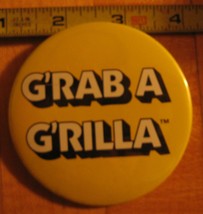 G&#39;rab a G&#39;rilla Pinback Button - £2.89 GBP