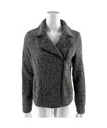 Banana Republic Womens Moto Jacket Size Medium Gray Marled Asymmetrical ... - $726.42 MXN