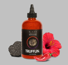 Trufflin Black Truffle Sriracha Hot Sauce 8oz Glass Bottle - Made in USA - £35.71 GBP