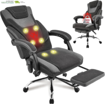 6-Point Vibration &amp; Heat Executive Office Chairs, Massage with Footrest,... - $5,287.60 MXN