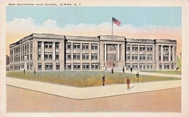Elmira New York~New Southside High School~Rubin Bros Publ Postcard 1920s - £4.18 GBP