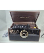 Defective - Victrola Signature Bluetooth, FM, CD, Cassette 7-in-1 Turntable - $44.55