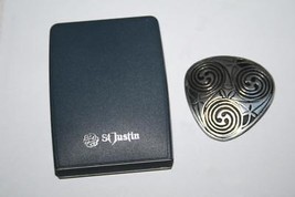 St Justin Celtic Pewter Pin Brooch in Original Box   J306 - £20.78 GBP