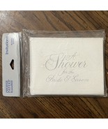 Creative Papers CR Gibson Shower Invitations For Bride &amp; Groom 8 Cards E... - £7.44 GBP