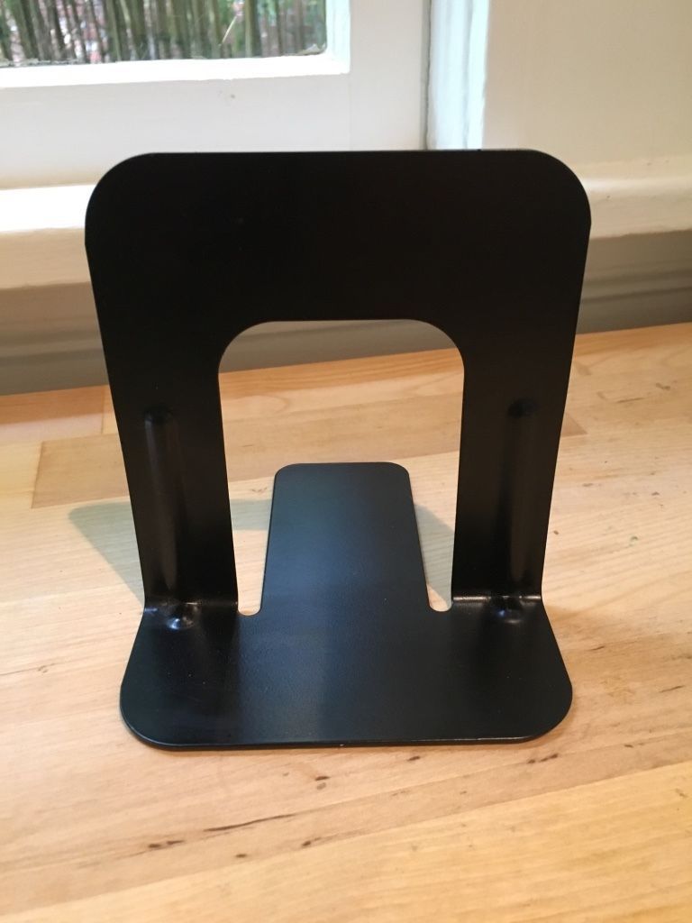 Industrial Vintage Black Metal Bookend Book End - $14.25