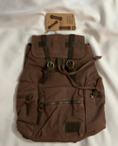 Auger High Capacity Canvas Vintage Style Backpack - for School Hiking Travel  - £31.27 GBP