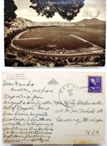 Bay of Mergellina Smoking Mt Vesuvius Napoli Divided Back RPPC 1950 Postcard a - £7.70 GBP