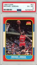 1986 Fleer Michael Jordan Rookie #57 PSA 6 P1233 - £9,405.45 GBP