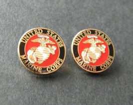 USMC US MARINES Small Set of Two 2 Collar Lapel Pin 1/2 inch Marine - £7.92 GBP