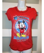Disney All-Stars Mickey Mouse Red Short Sleeve Shirt Size M Women&#39;s NWOT - $22.46 CAD
