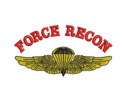 US Marine Corps FORCE RECON Naval Parachutist Wings USMC Embroidered Shirt - $664.31 MXN+