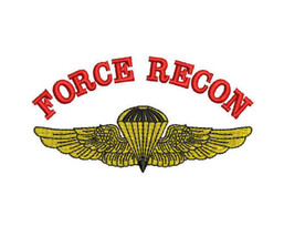 US Marine Corps FORCE RECON Naval Parachutist Wings USMC Embroidered Shirt - £23.59 GBP