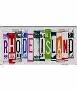 Rhode Island License Plate Art Brushed Aluminum Metal Novelty License Plate - $25.74 CAD