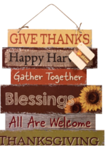 Autumn Fall Harvest Welcome Signs, 10.5x11.5 in - $12.99