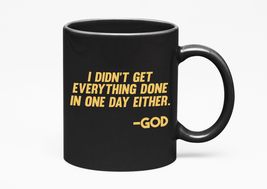 I Didn&#39;t Get Everything Done. Godly, Black 11oz Ceramic Mug - £17.10 GBP+