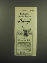 1949 Stangl Pottery Kentucky Warbler Ad - Delightful accent pieces by Stangl - $18.49