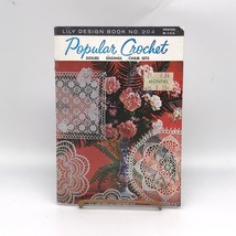 Vintage Lily Design Book 204, Popular Crochet Pattern Booklet, Doilies Edgings - £6.26 GBP