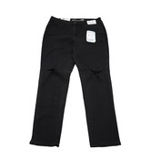 Seven7 Pants Womens 14 Black Denim Tummy Less High Rise Distressed Skinny Jeans - $535.94 MXN