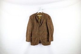 Vtg 50s Streetwear Mens 42R Wool Tweed 3 Button Suit Coat Jacket USA Hou... - £108.94 GBP