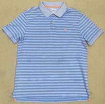 Izod Men&#39;s Advantage Performance Stretch Blue Striped Golf Polo Shirt Si... - £9.68 GBP