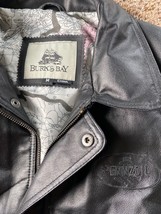 PENNZOIL Burk&#39;s Bay Leather Jacket - Medium - Excellent - Secret Pocket! - £53.03 GBP