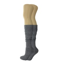 Gray Long Slouch Socks for Women 80S Style Shoe Size 5-10 - £7.76 GBP+