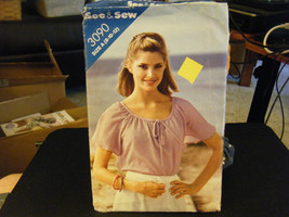 Butterick See &amp; Sew 3090 Misses Top Pattern - Size 8/10/12 - £6.10 GBP