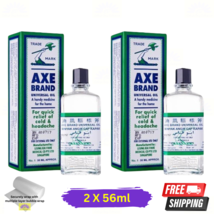 2 X Axe Brand Universal Medicated Oil 56ml Cold Headache Insect Bites Relief - £41.58 GBP