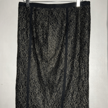 Rachel Roy Lace Black Gold Pencil Skirt Size 10 NWT - $27.44
