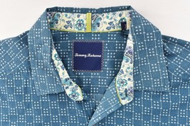 Tommy Bahama Mens Blue Rare Sample Long Sleeve Shirt M - $30.33