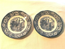 2 Liberty Blue North Church Saucers Made in England - £15.72 GBP
