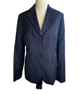 Brooks Brothers 346 Woman’s Size 8  Pinstripe Wool Suit Jacket Dark Blue... - $49.50