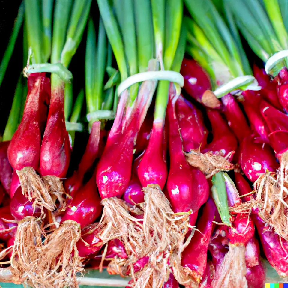 RED BUNCHING ONION 600 SEEDS Scarlet Bandit Scallion Fast Shipping - $8.99