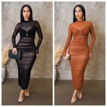 Over Velvet Mesh Dress - $48.00