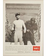1960 Print Ad Hanes Thermal Underwear,Sleepwear,Socks Winston-Salem,NC - £12.07 GBP