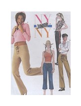 McCall&#39;s Sewing Pattern 3647 Junior Knit Pullover Tops Below Waist Pants... - $8.96