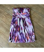 NWT Max and Cleo Strapless Dress Size 10 Mulberry Purple Abstract Print - $68.29 CAD
